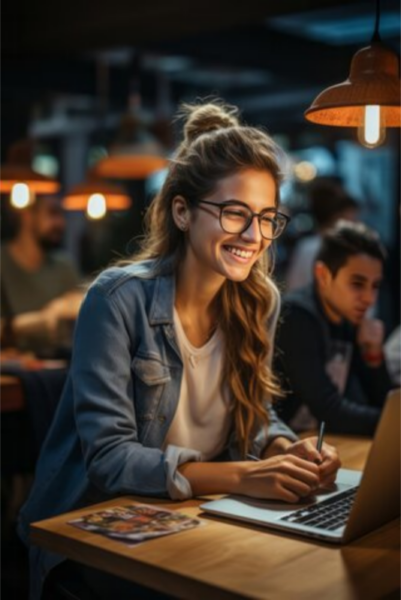 Girl on Laptop